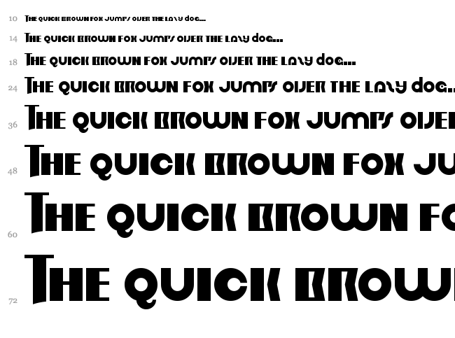 Order in Chaos font waterfall